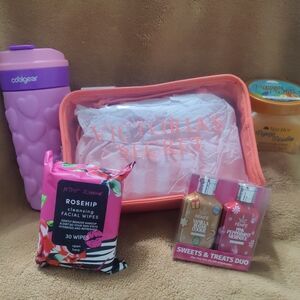 Victoria's Secret Orange and Pink Bath & Body Set